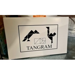 Tangram 7 pièces en bois